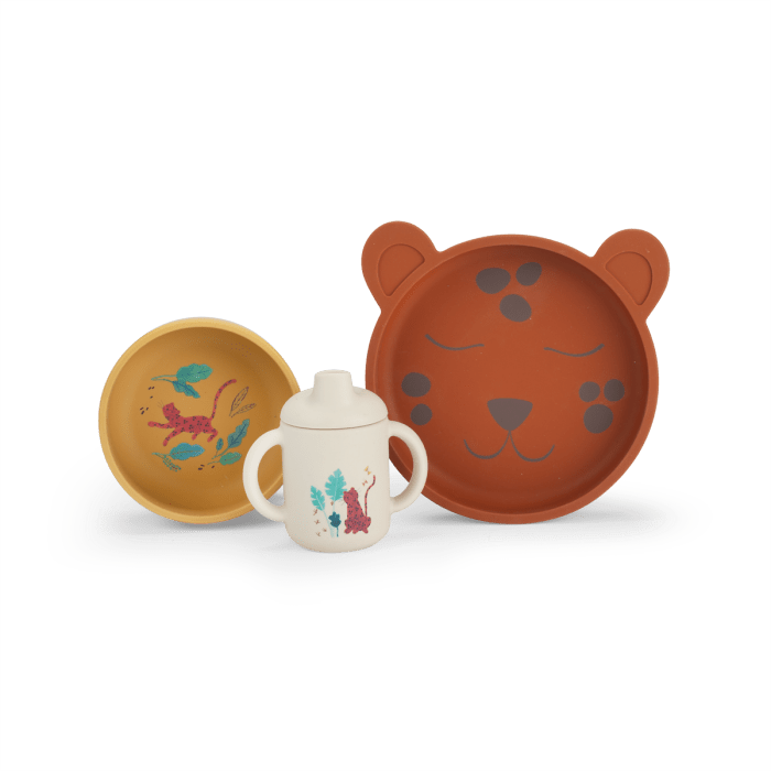 Set vaisselle silicone La forêt Mawa