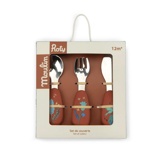 Set couverts silicone La forêt Mawa