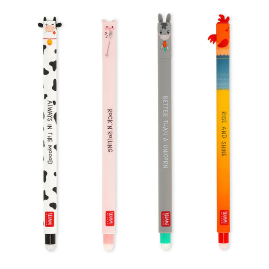 Set de 4 Stylos à Encre Gel Effaçable - Erasable Pen