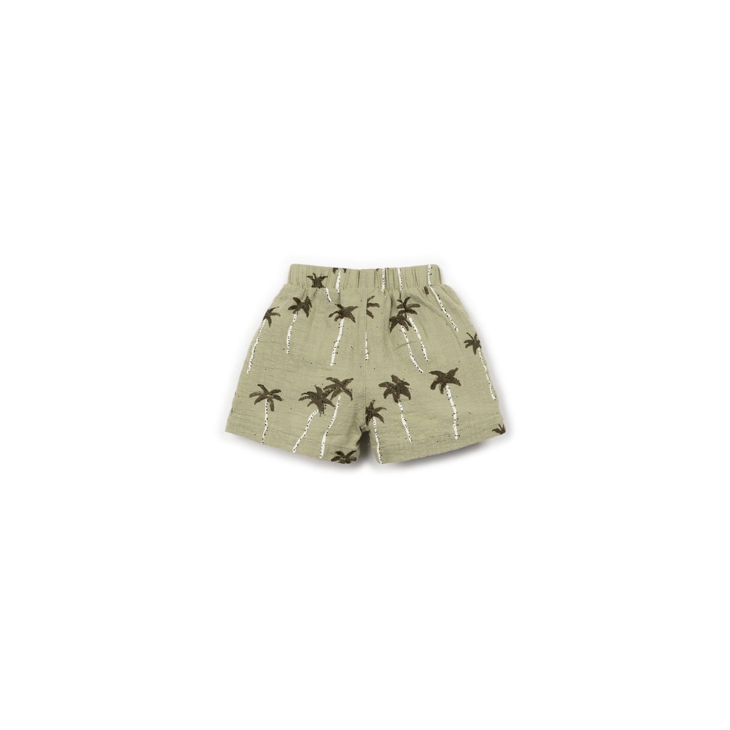 Short en coton imprimé palmiers