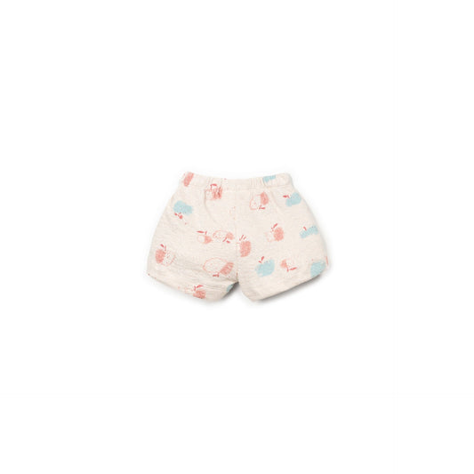Short en jersey imprimé pommes