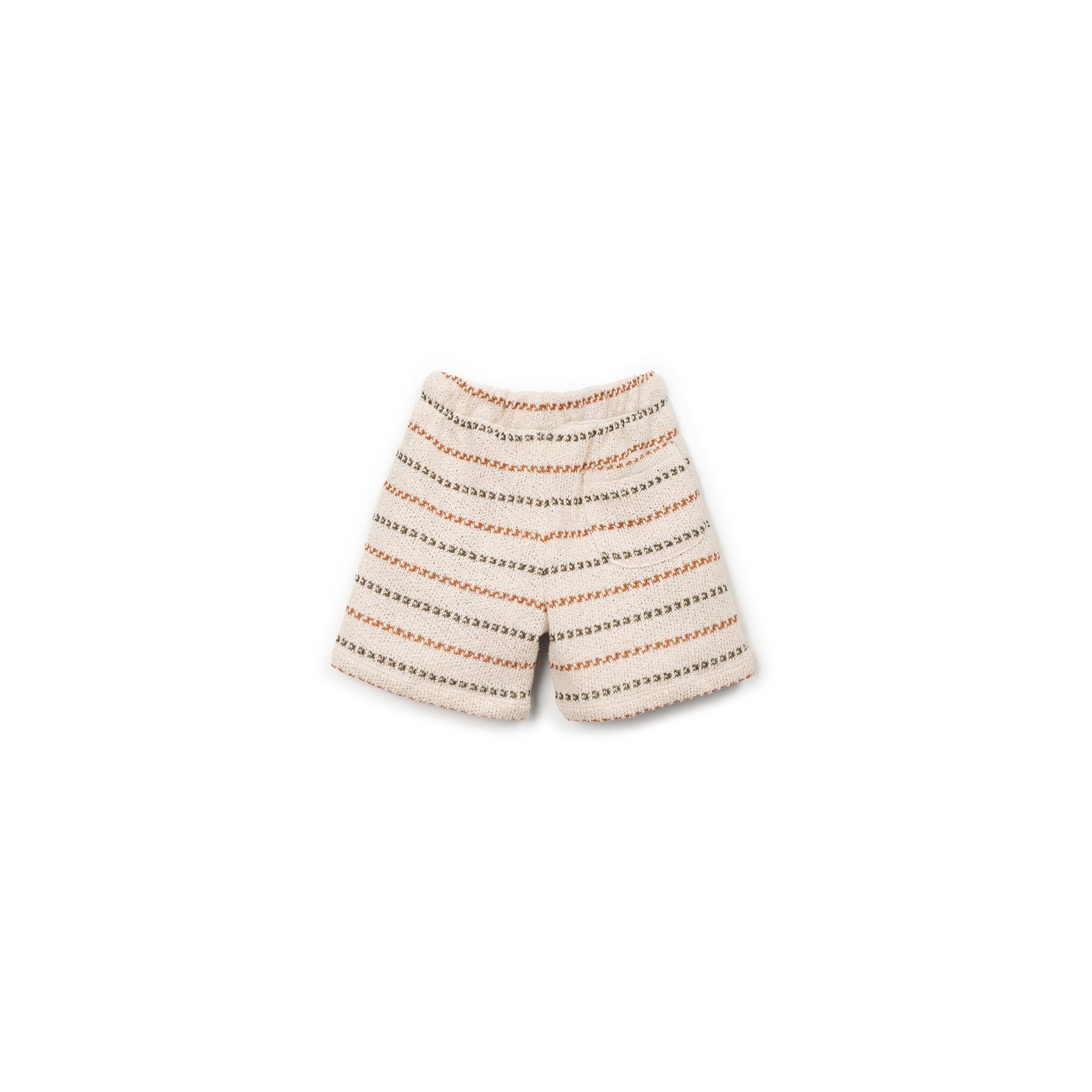 Short en maille rayé