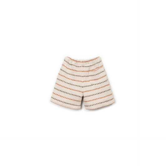 Short en maille rayé