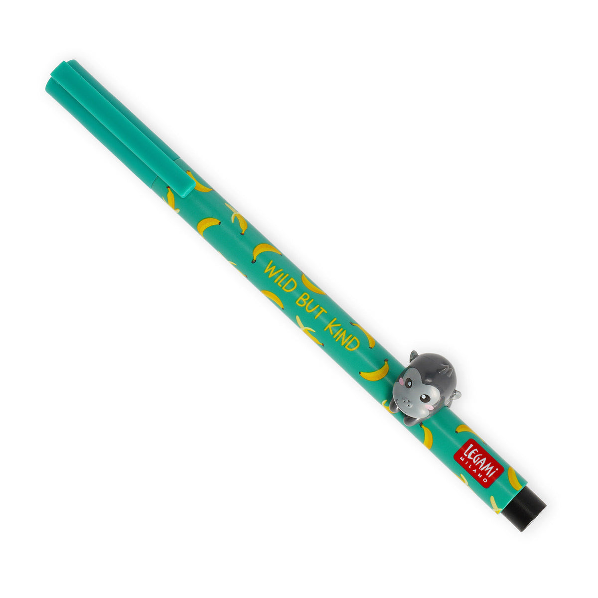 Stylo Gel Legami Design Gorilla Wild but Kind avec Figurine 3D