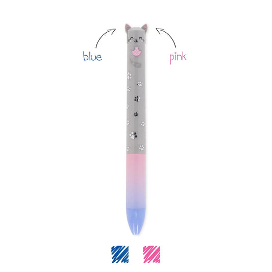Stylo à Bille à Deux Couleurs Kitty - Click&Clack