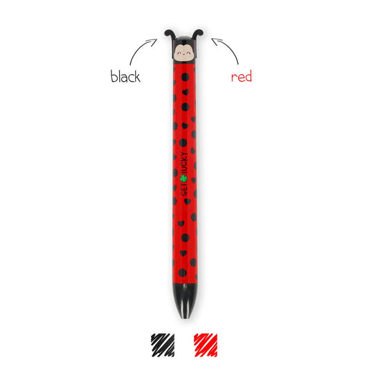 Stylo à Bille à deux Couleurs Coccinelle - Click&Clack