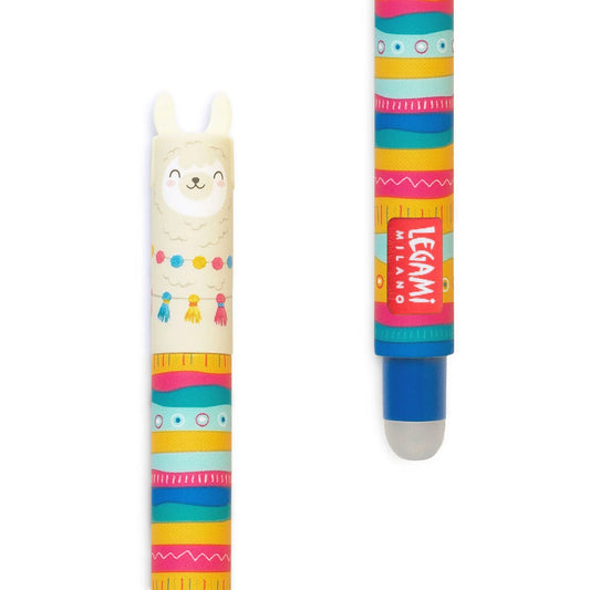 Stylo à Encre Gel Effaçable Lama « No Probllama » - Erasable Pen