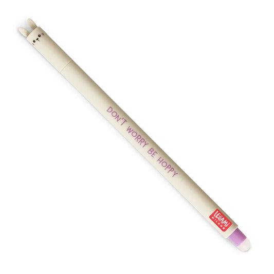 Stylo à Encre Gel Effaçable Lapin « Don't Worry Be Hoppy » - Erasable Pen