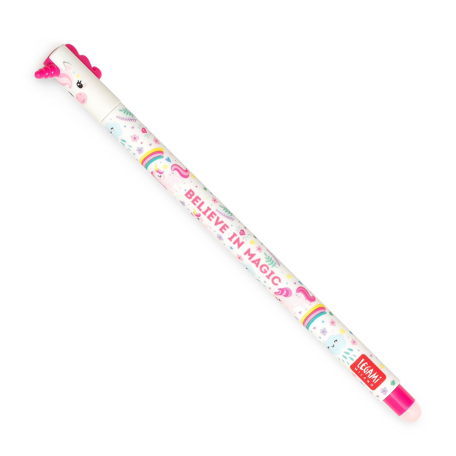 Stylo à Encre Gel Effaçable Licorne « Believe In Magic » - Erasable Pen