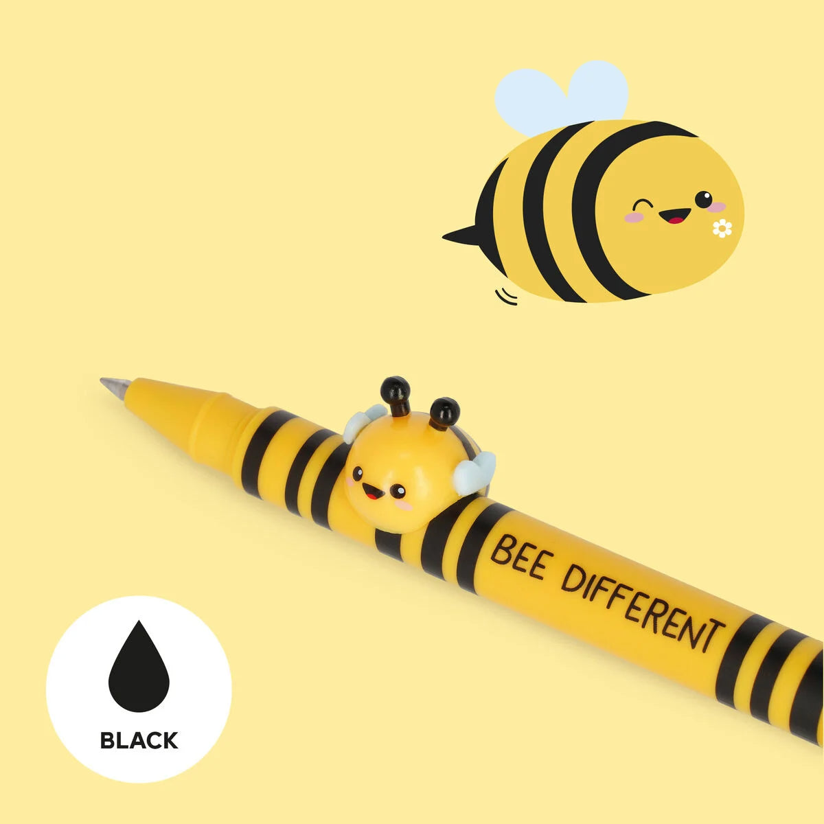 Stylo à Encre Gel avec Animal Décoratif Abeille « Bee Different » - Lovely Friends
