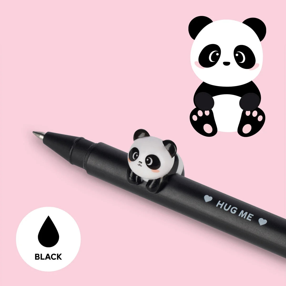 Stylo à Encre Gel avec Animal Décoratif Panda « Hug me » - Lovely Friends