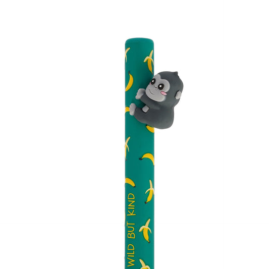 Stylo à bille rétractable Gorilla « Wild but Kind » — Free Hugs