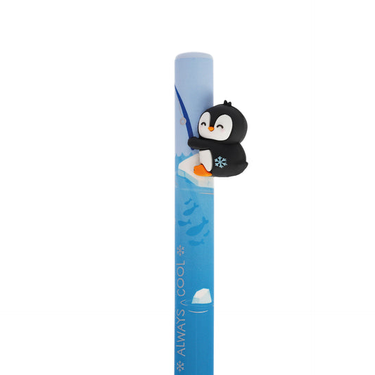 Stylo à bille rétractable Penguin Free Hugs