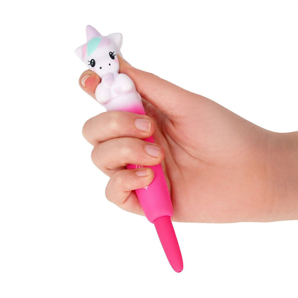 Stylo à Encre Gel Antistress Licorne « Believe in Magic » - Squeezies