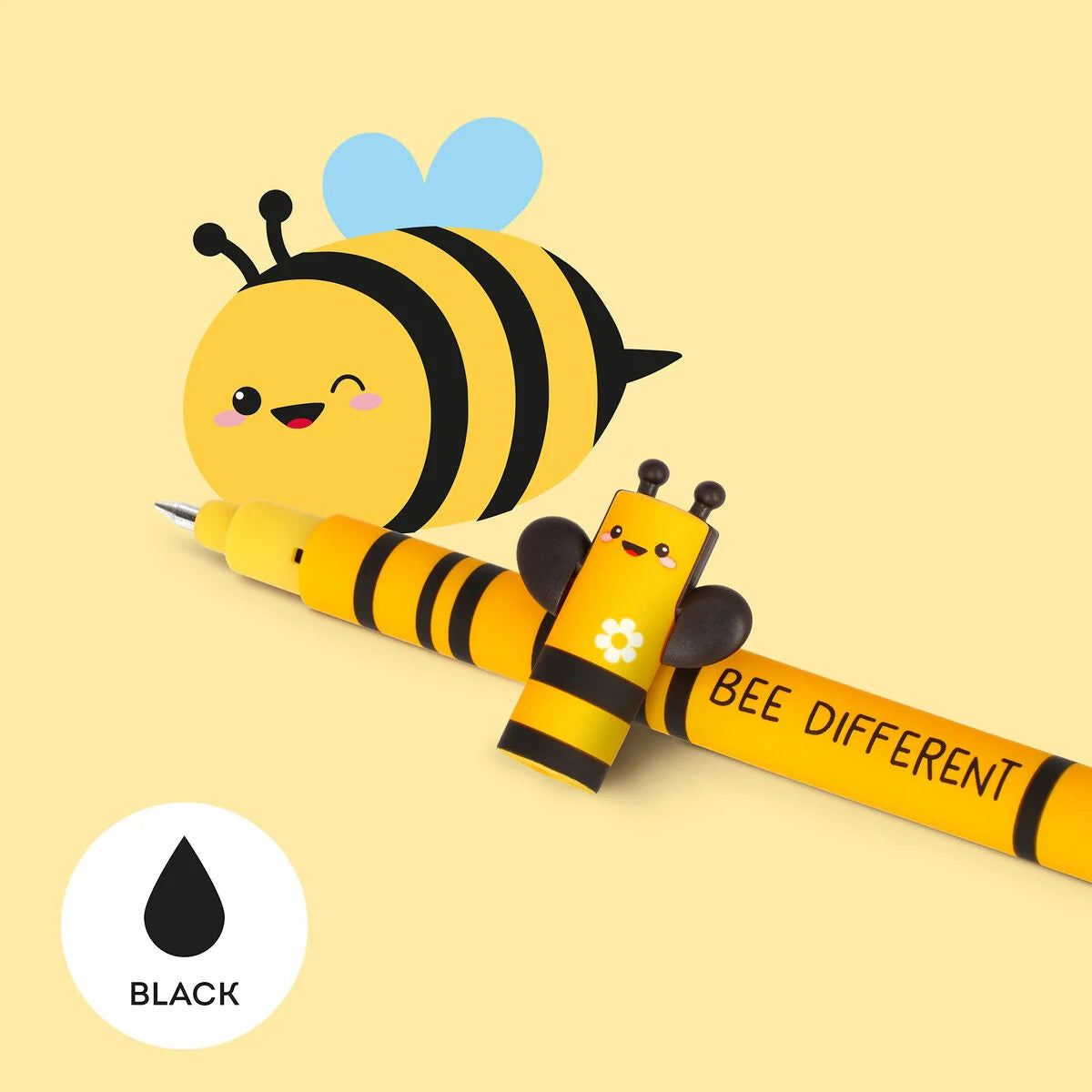 Stylo à Encre Gel Effaçable Abeille « Bee Different » - Erasable Pen