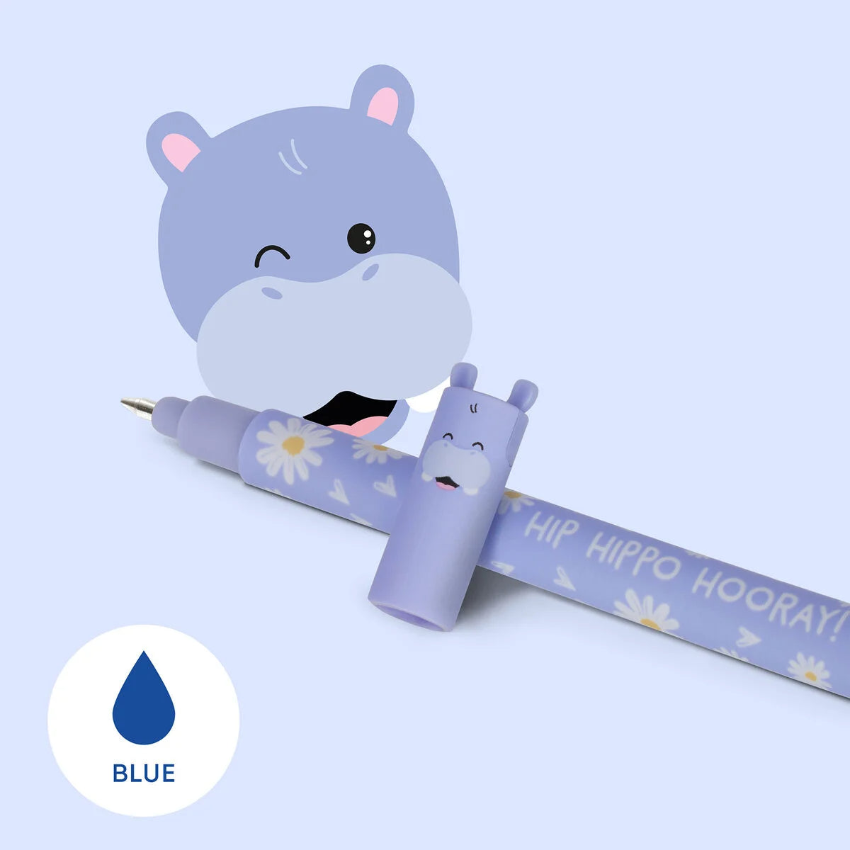 Stylo à Encre Gel Effaçable Hippo « Hip Hippo Hooray! » - Erasable Pen