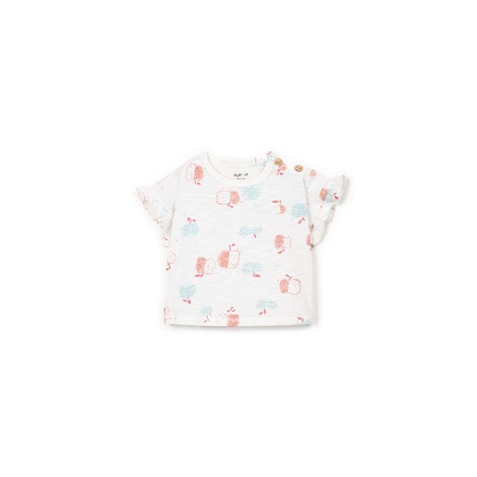 T-shirt en jersey imprimé pommes