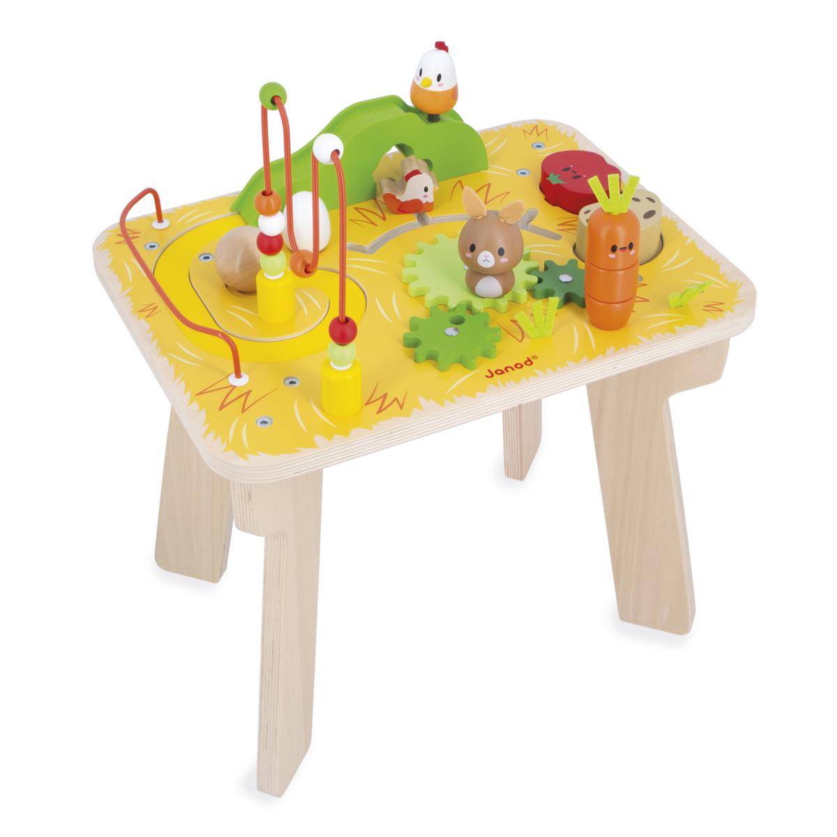 Table d'Activités Ferme en bois