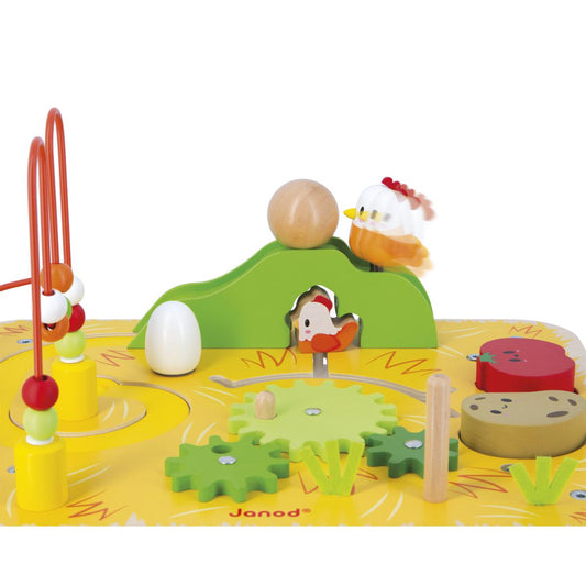 Table d'Activités Ferme en bois