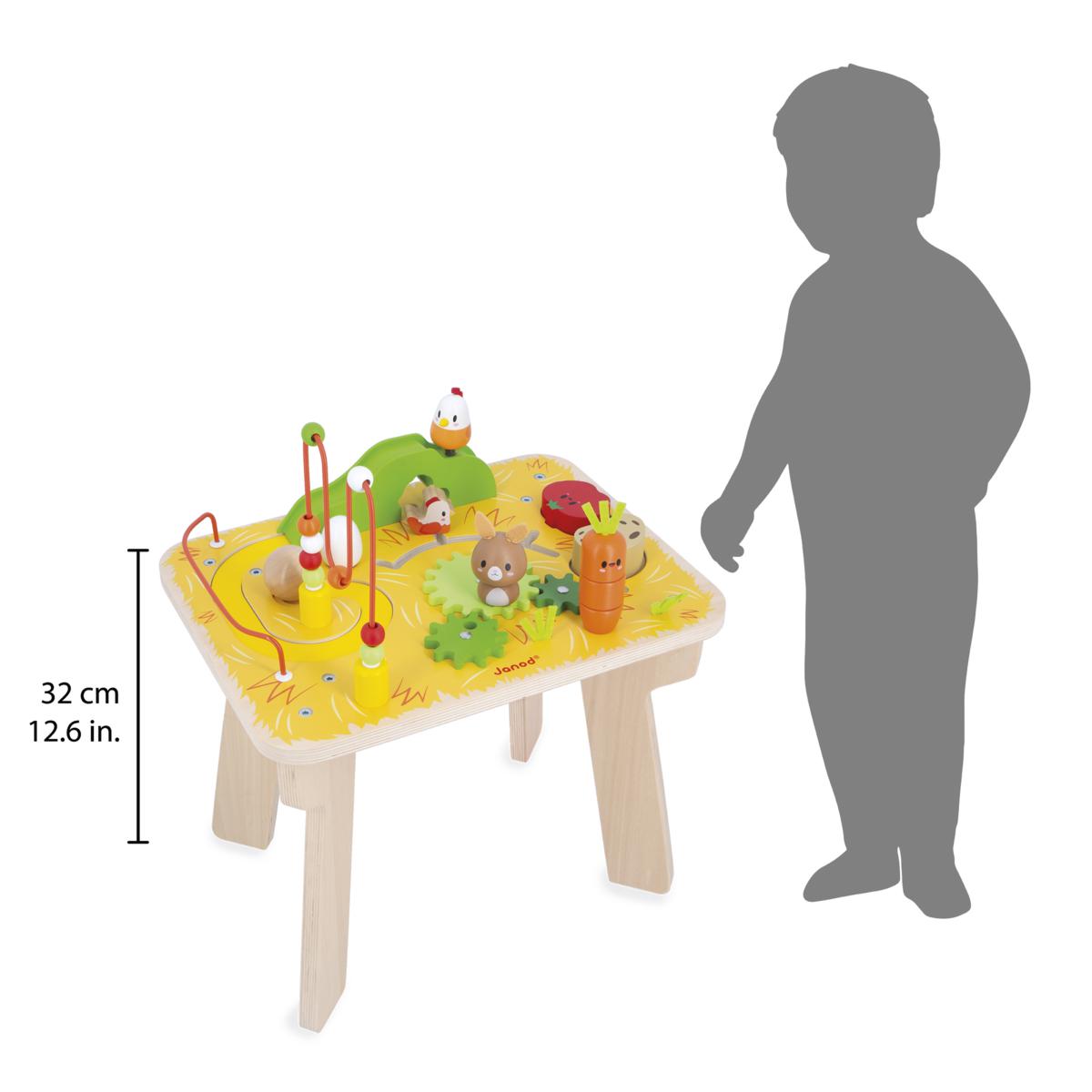 Table d'Activités Ferme en bois