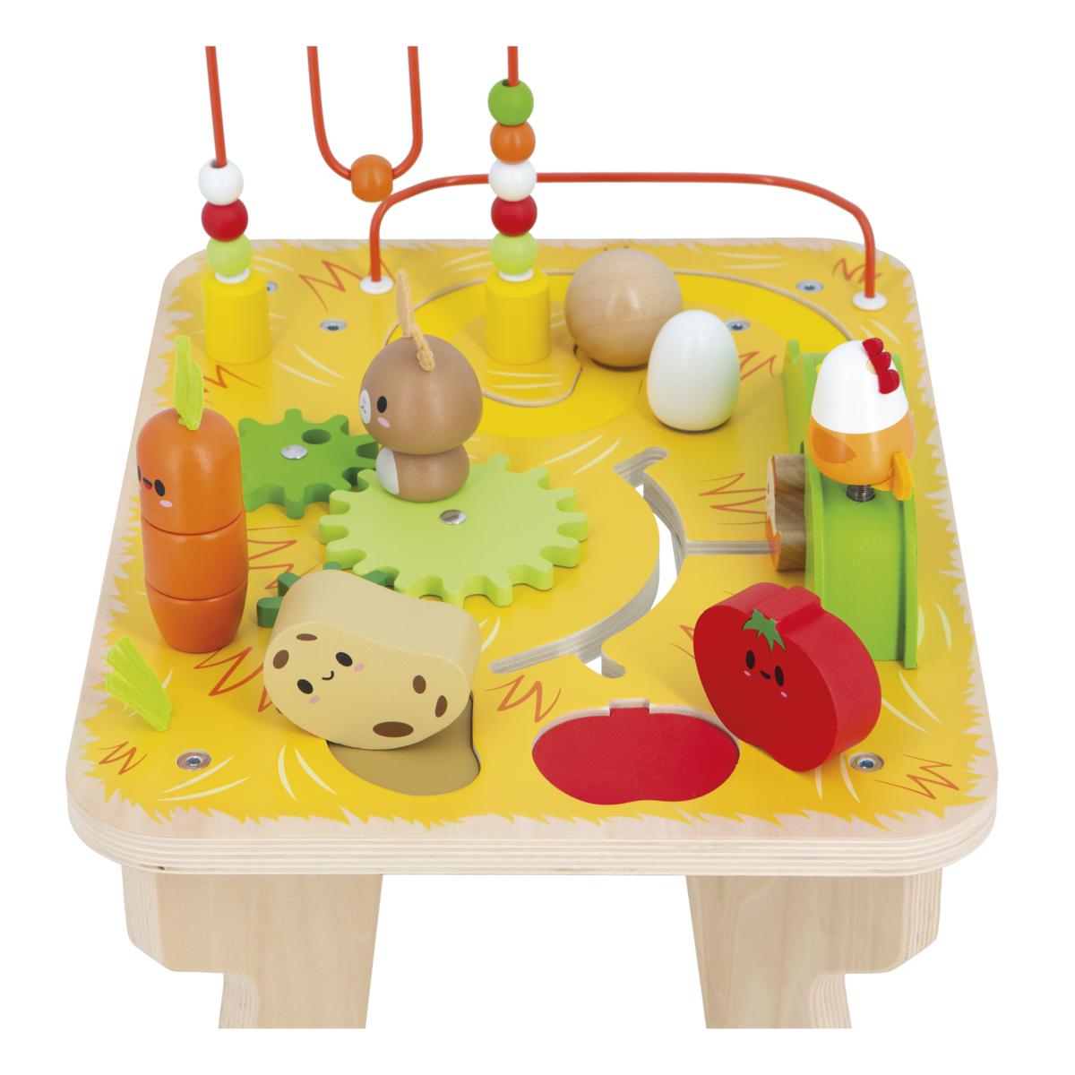 Table d'Activités Ferme en bois
