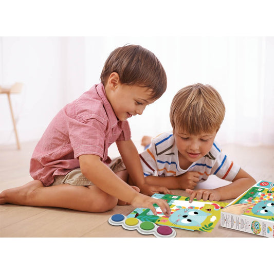 Tableaux Faciles, Peinture au doigt "Adorables Compagnons"