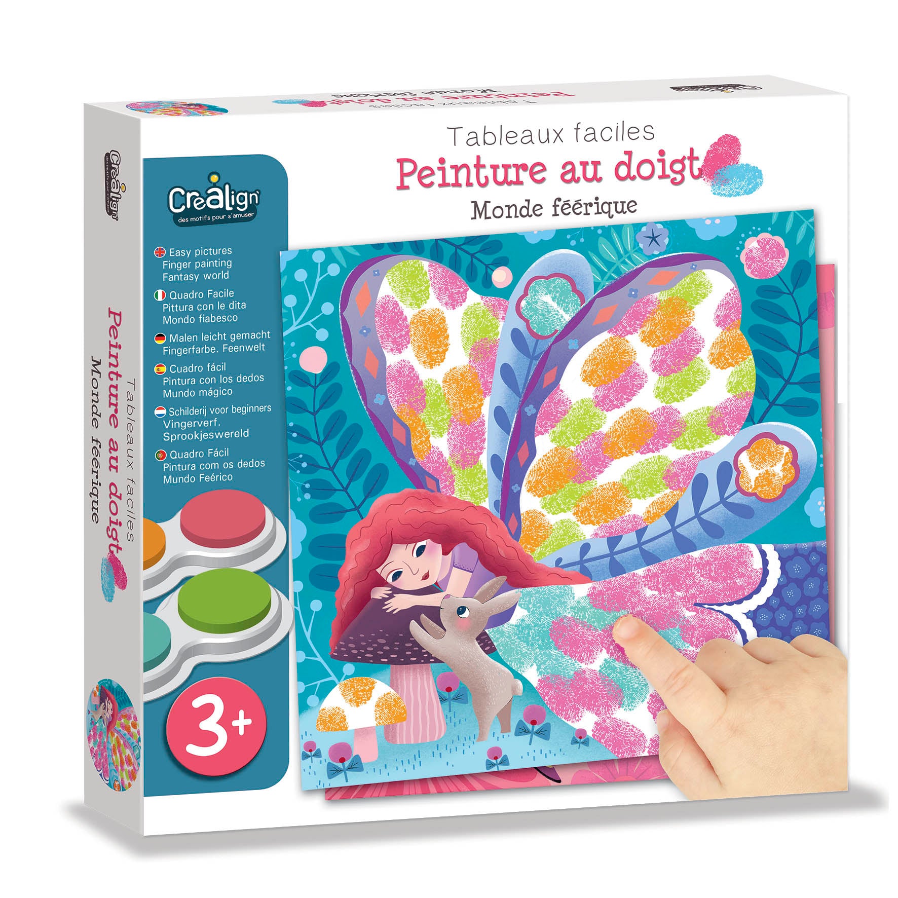 Tableaux Faciles, Peinture au doigt "Monde féérique"
