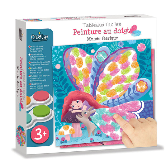 Tableaux Faciles, Peinture au doigt "Monde féérique"