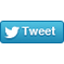 Blue Twitter Tweet button with white bird logo on gradient background