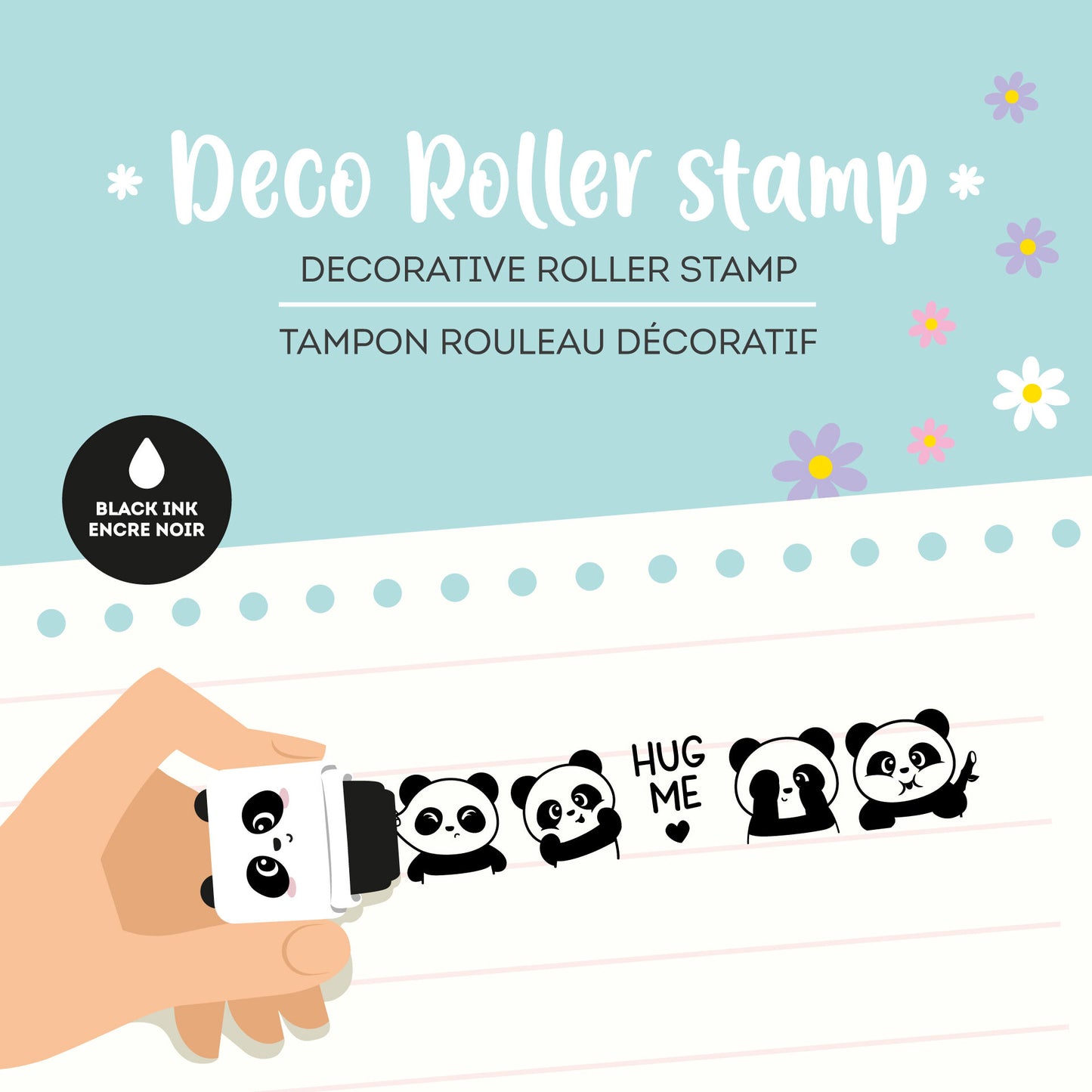 Tampon Rouleau Décoratif Panda