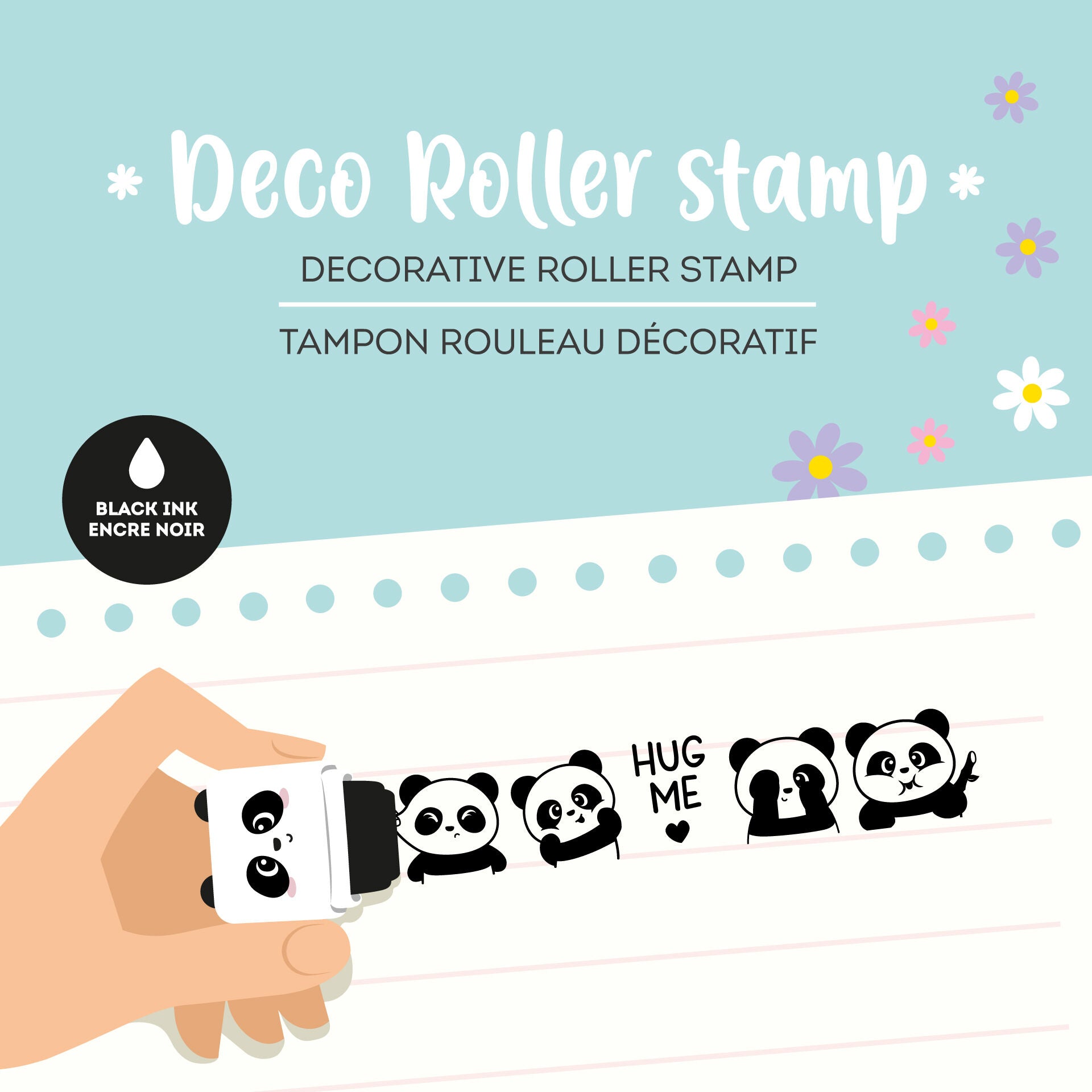 Tampon Rouleau Décoratif Panda