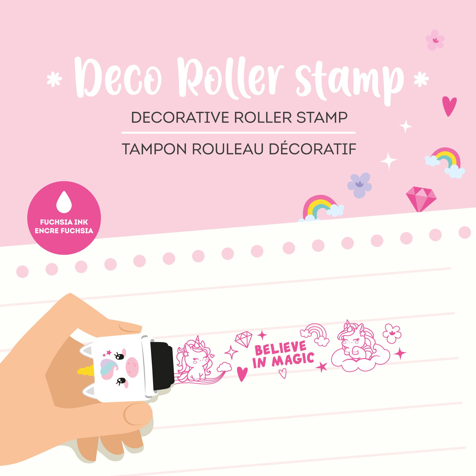 Tampon Rouleau Décoratif Unicorn