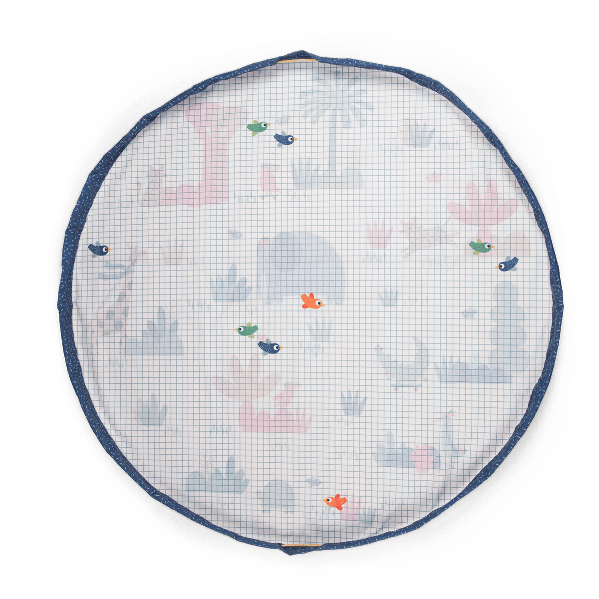 Reverse side of Les Toupitis playmat with subtle animal silhouettes