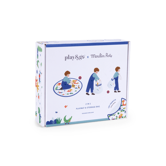 Moulin Roty Les Toupitis 2-in-1 playmat and storage box packaging
