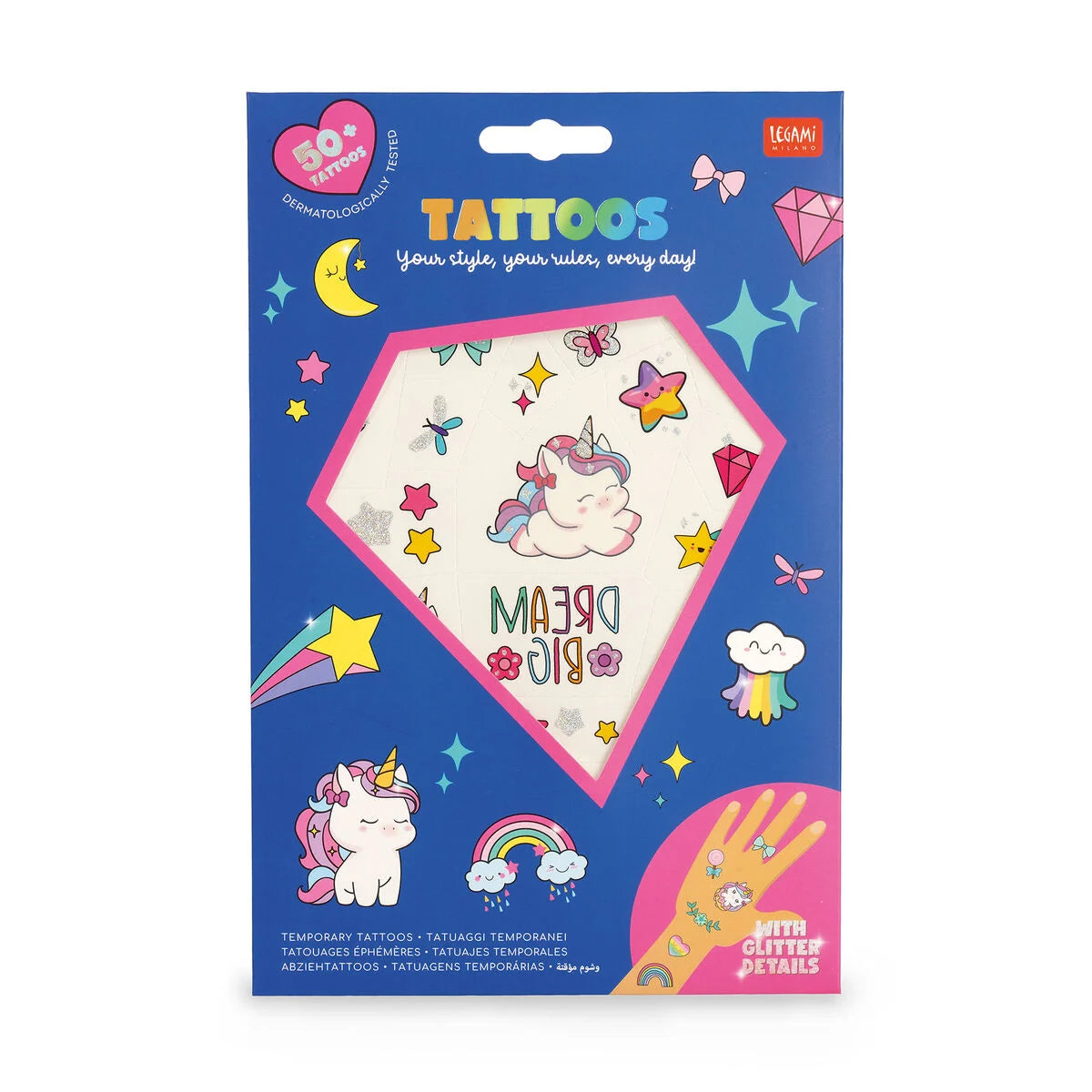 Tatouages Éphémères - Tattoos Licorne