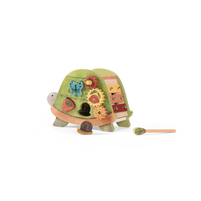 Tortue d'activités Trois petits lapins
