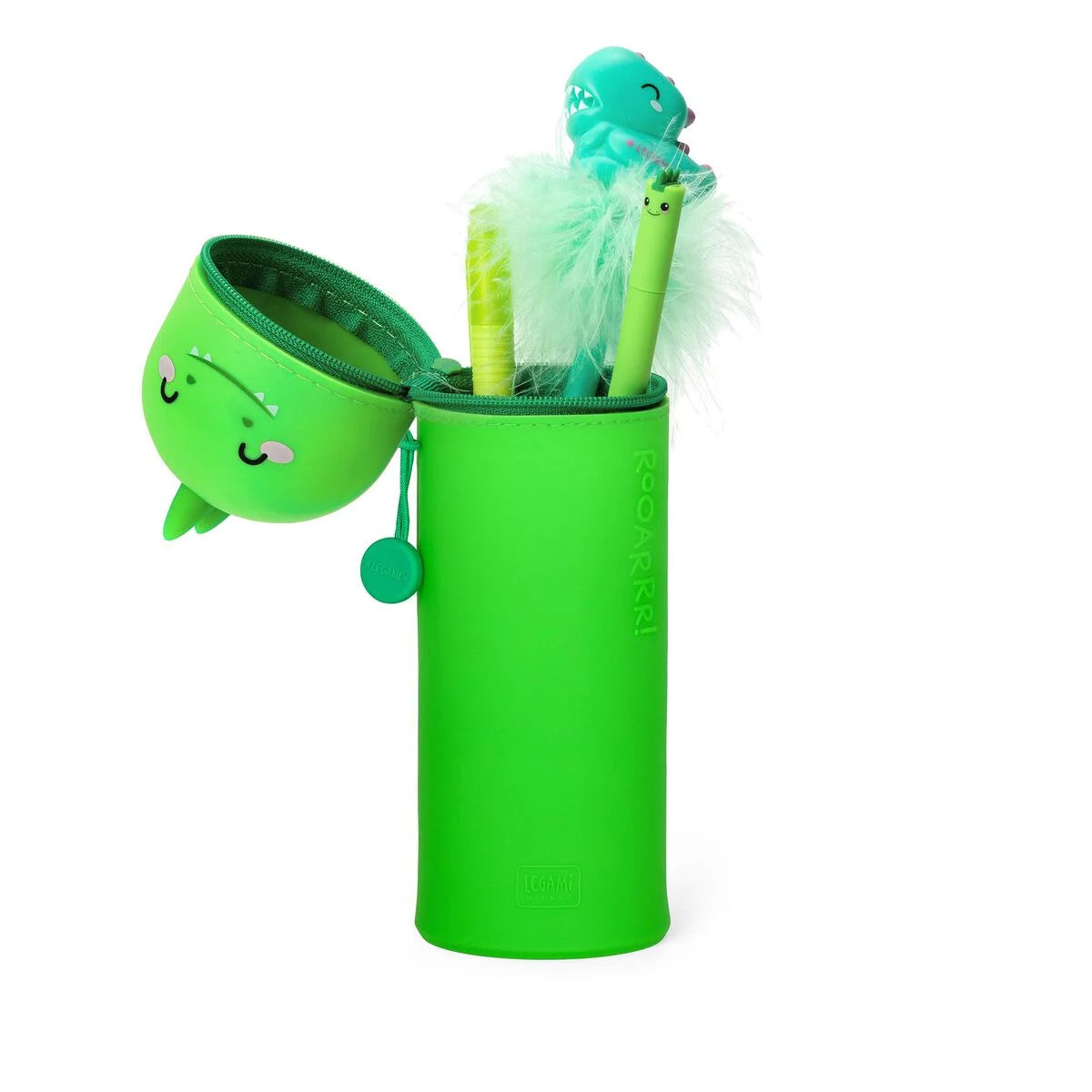 Trousse 2 en 1 en Silicone Dino « Roooarr »