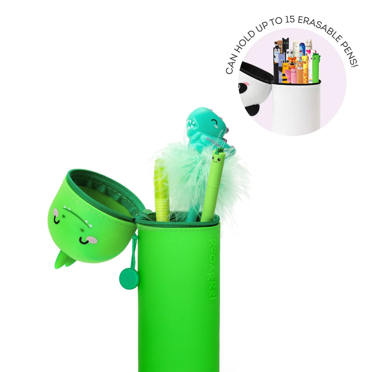 Trousse 2 en 1 en Silicone Dino « Roooarr »
