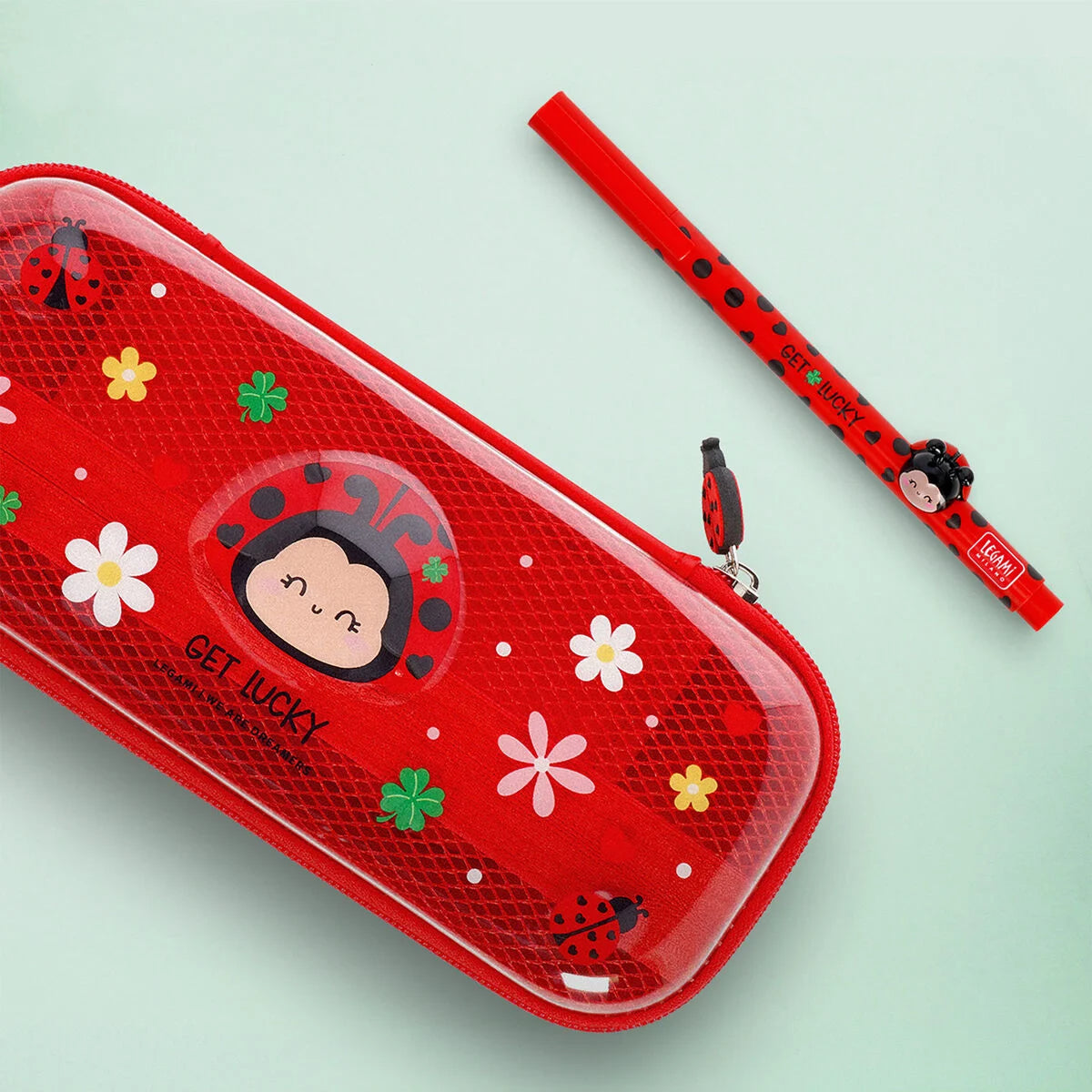 Trousse Transparente Rigide Coccinelle - WonderWow