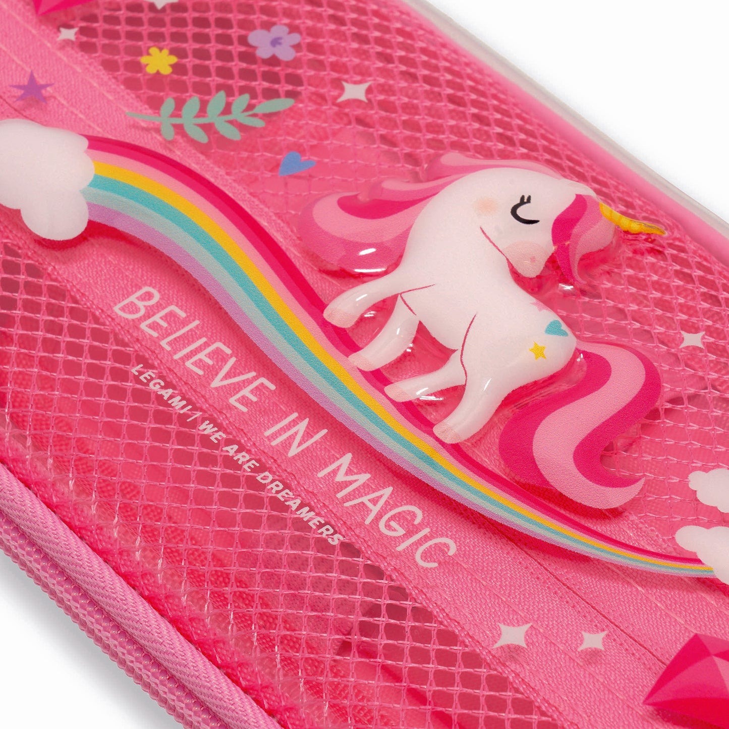 Trousse Transparente Rigide Licorne - WonderWow