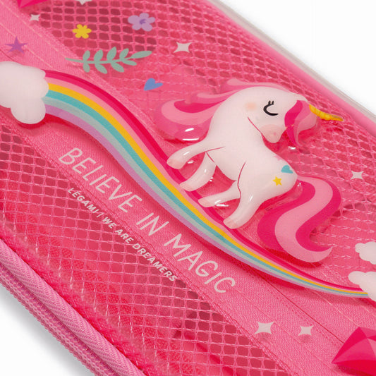 Trousse Transparente Rigide Licorne - WonderWow