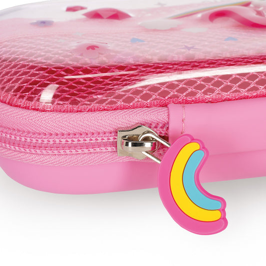 Trousse Transparente Rigide Licorne - WonderWow
