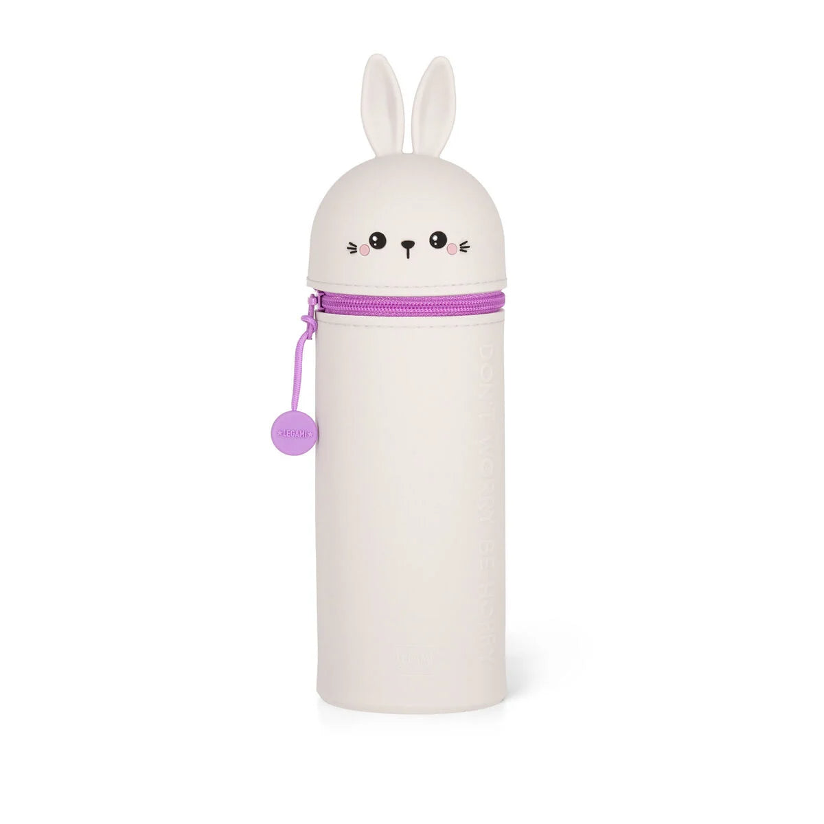 Trousse 2 en 1 en Silicone Lapin « Don't Worry Be Hoppy »