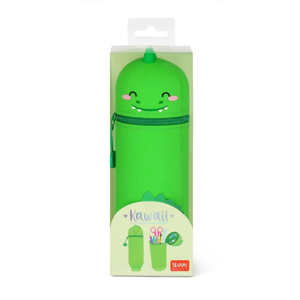 Trousse 2 en 1 en Silicone Dino « Roooarr »