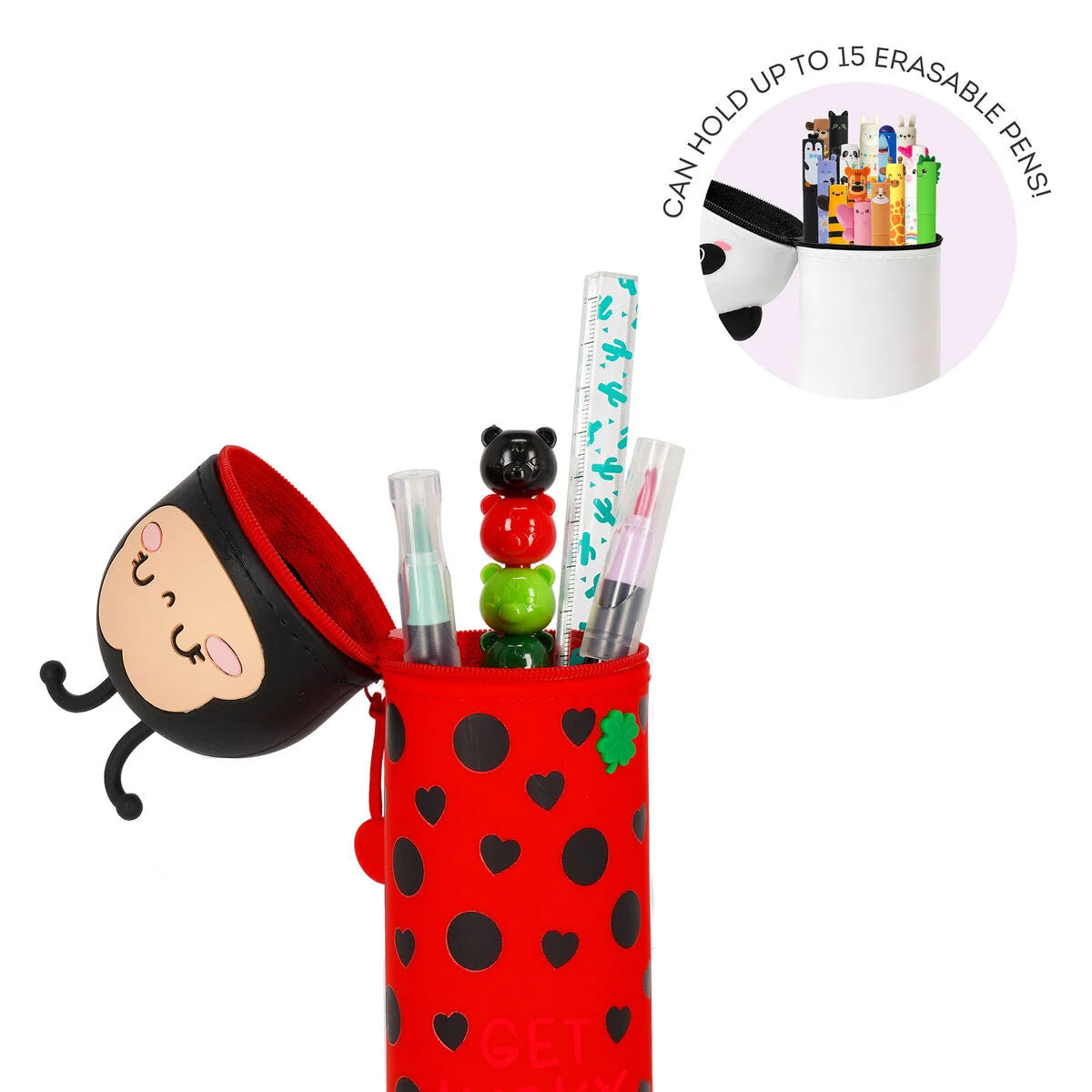 Trousse 2 en 1 en Silicone Coccinelle « Get Lucky»