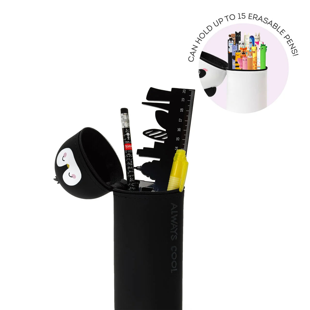 Trousse 2 en 1 en Silicone Penguin « Always Cool »