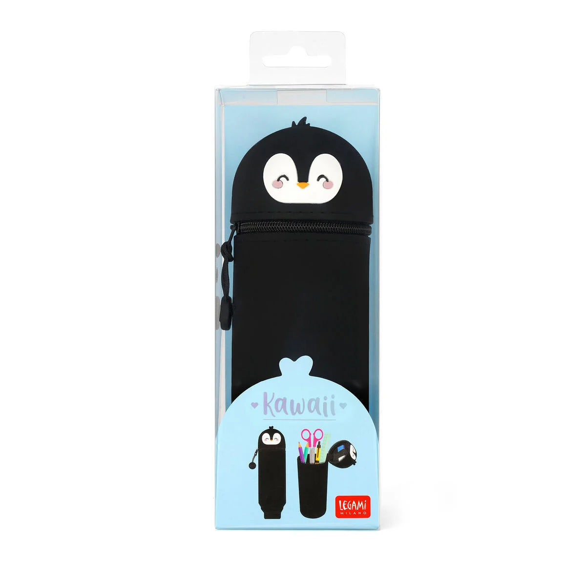 Trousse 2 en 1 en Silicone Penguin « Always Cool »