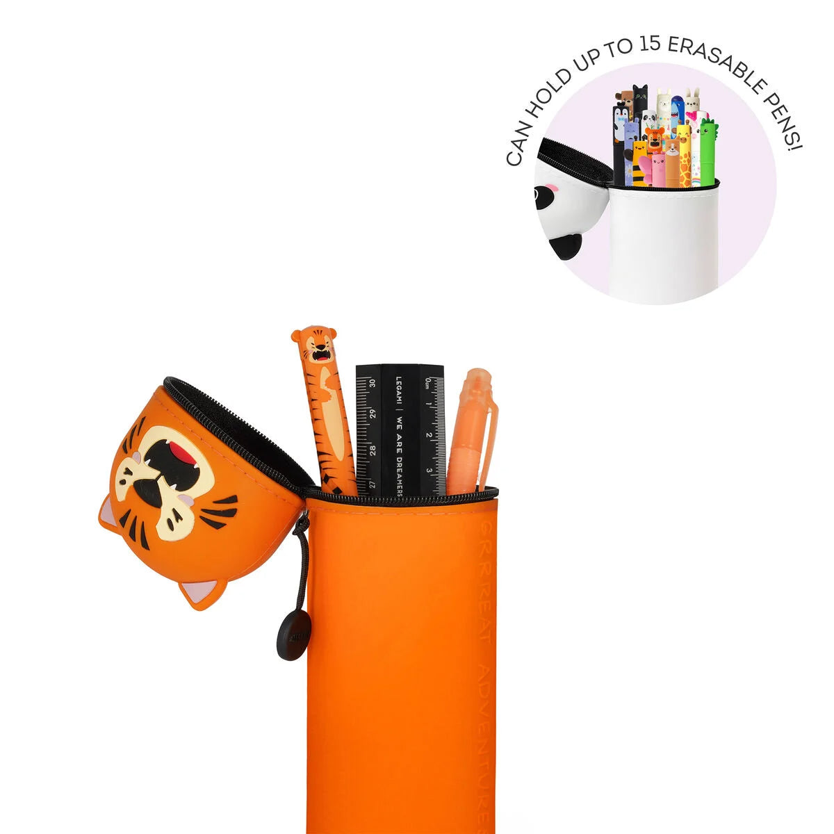 Trousse 2 en 1 en Silicone Tigre « Grrreat Adventures »