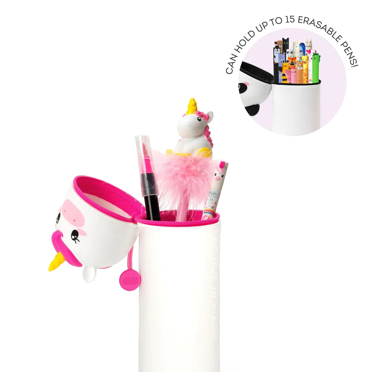 Trousse 2 en 1 en Silicone Licorne « Believe in Magic »