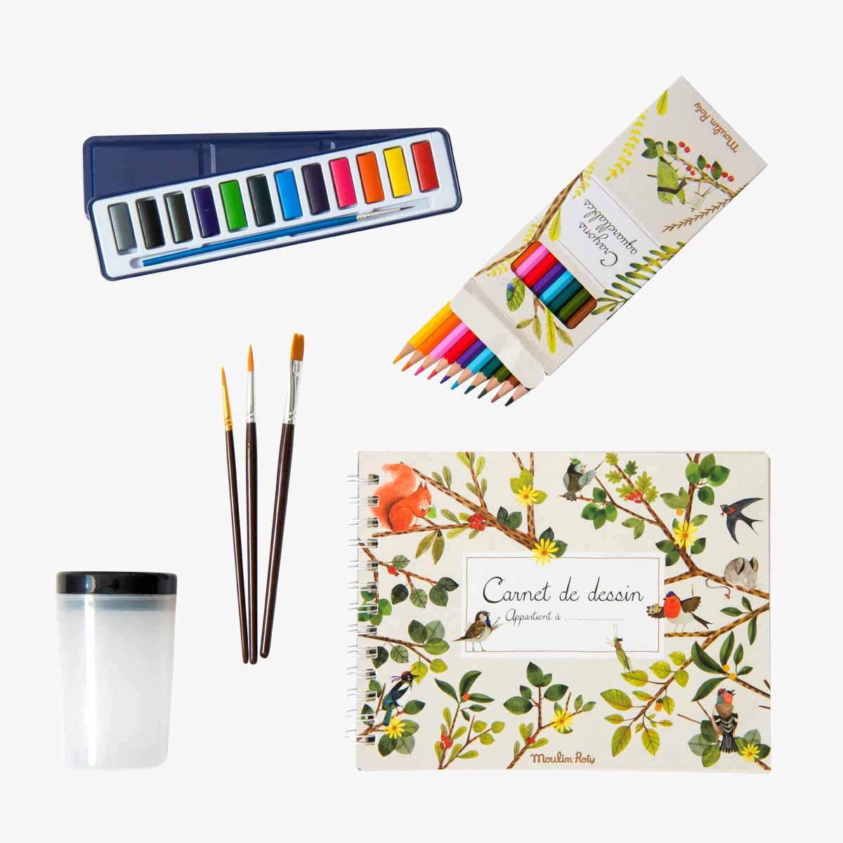 Valise aquarelliste - Le Botaniste - Le jardin du moulin
